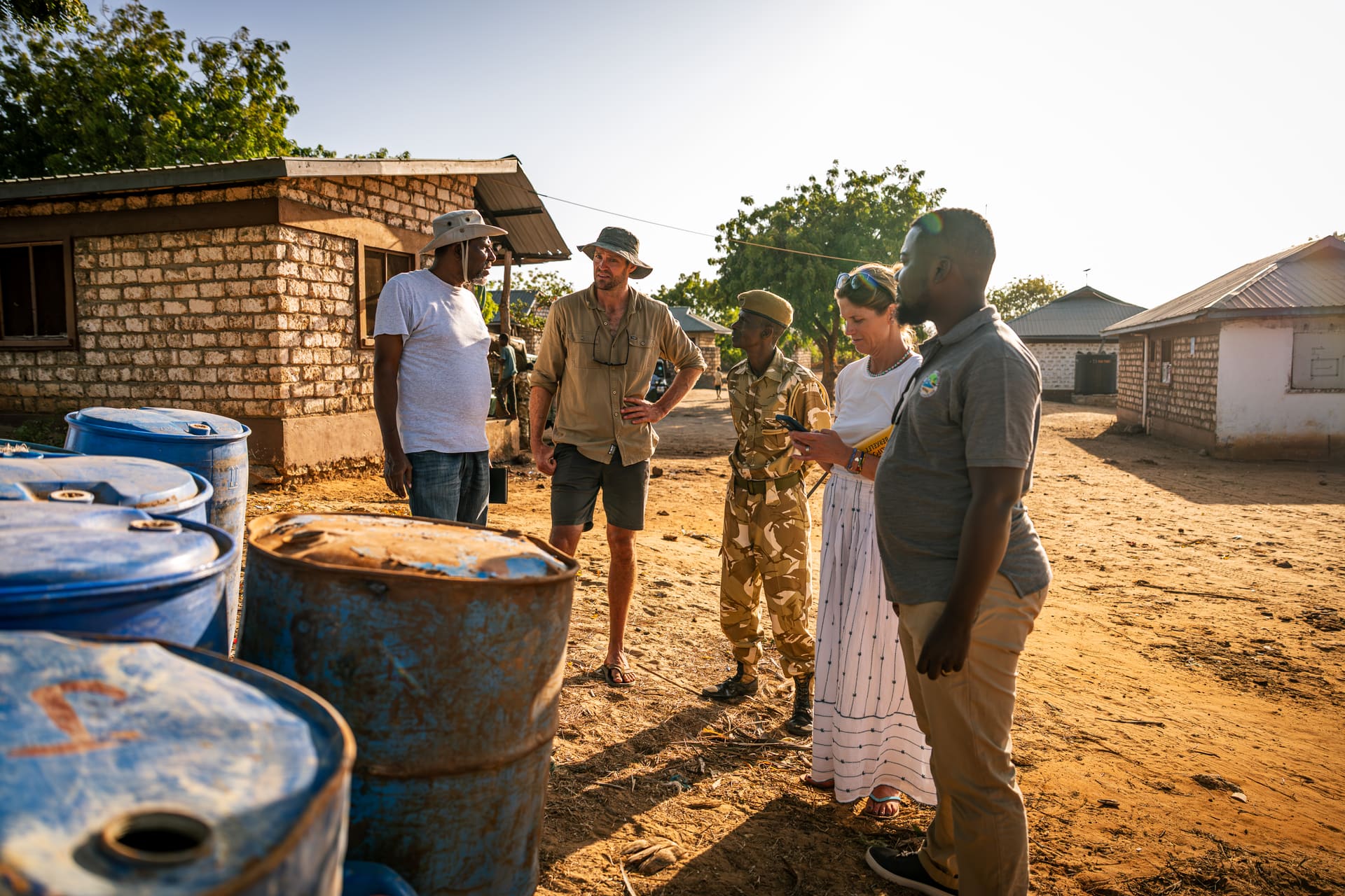 Community members and Archipelagus team in conversation